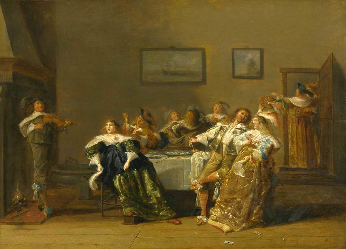 elegant company in an interior